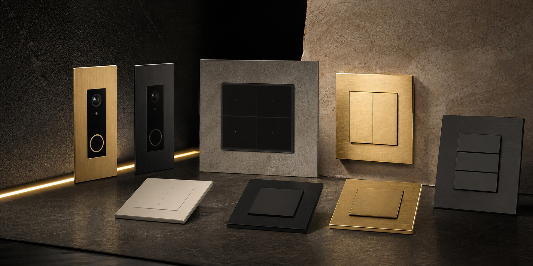 Brago Products – Schalter, Abdeckungen und Smart-Home-Bedienelemente